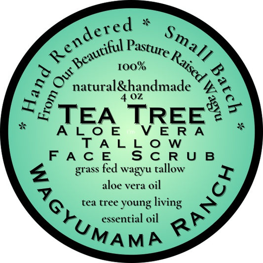 Tallow Face Scrub Tea Tree Aloe